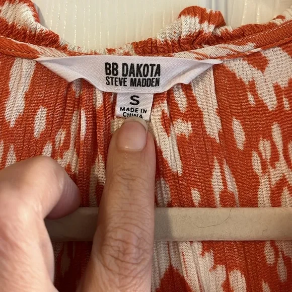 BB Dakota Tropical Breeze Tiered Sleeveless Mini Dress Sz S - Picture 5 of 13